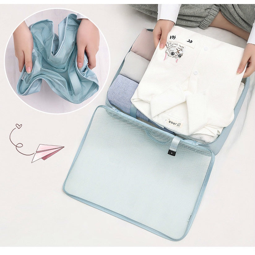 Seven-Piece Travel Storage Set Clothes Classification Storage Bag Luggage Storage Bag 7-Piece Set