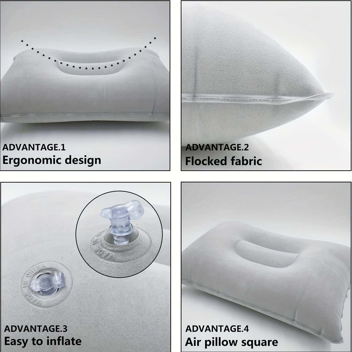 Compact Inflatable Travel Pillow for Comfort and Support