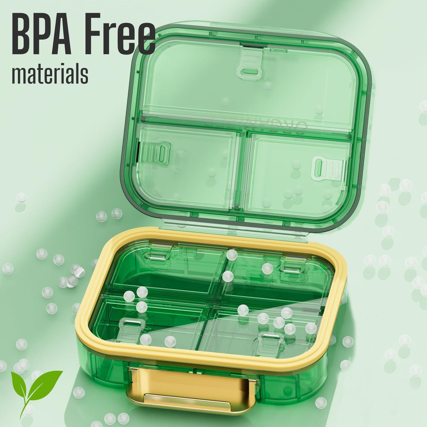 Medicine Pill Organizer Travel Cute Pill Container Small Pill Box for