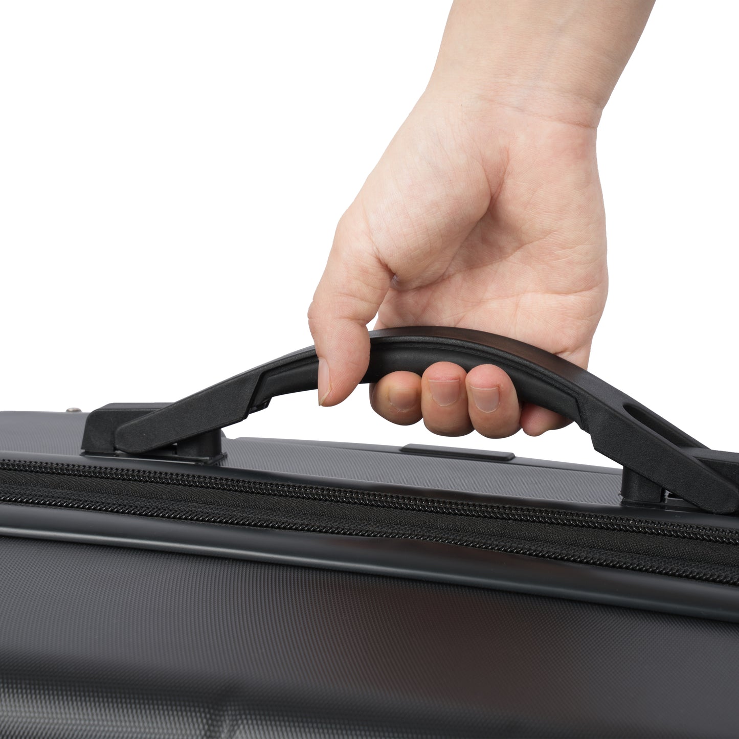 Hardshell Luggage Spinner Suitcase with TSA Lock Lightweight 20'' (Single Luggage) Black + ABS + 20 Inch Carry On