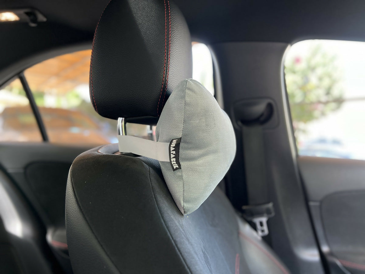 Travel Neck Pillow for Car or SUV with Elastic Strap