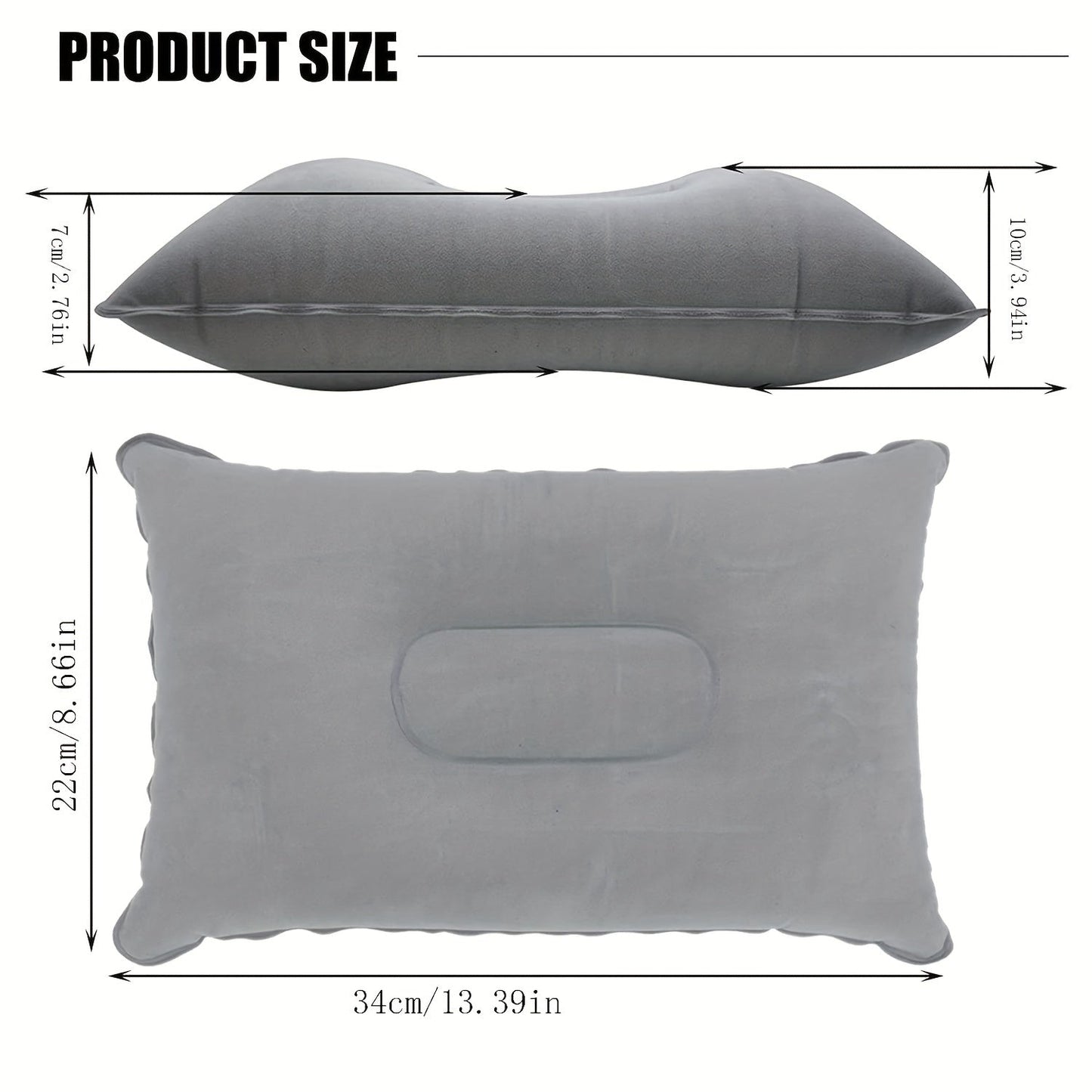 Compact Inflatable Travel Pillow for Comfort and Support